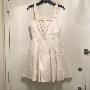 Armani Exchange off white beaded dress size 4 NWT